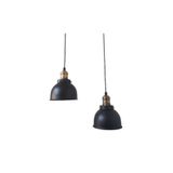 Rsylight Rys Retro Metal Dekoratif 2 Li Yuvarlak Dekoratif Sarkıt Avize Çap:30 Cm