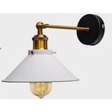 Rsylight Rys Retro Metal Dekoratif Mafsallı Akrobatik Beyaz Duvar Aplik Çap.23 cm - Siyah