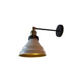 Rsylight Rys Retro Metal Dekoratif Mafsallı Siyah Beyaz Rustik Duvar Aplik