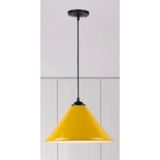 Rsylight Rys Retro Metal Dekoratif Rustik Kafe Mutfak Aydınlatma Sarı Tekli Sarkıt Avize Çap:30 Cm