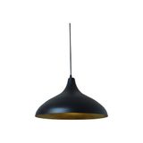 Rsylight Rys Retro Metal Dekoratif Rustik Kafe Mutfak Aydınlatma Siyah Içi Gold Sarkıt Avize Çap:35 cm - 1