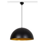 Rsylight Rys Retro Metal Dekoratif Tekli Siyah Içi Gold Tekli Sarkıt Çap:40 Cm