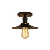 Rsylight Rys Retro Metal Tavan Plofyoner Siyah Avize Çap:23 Cm