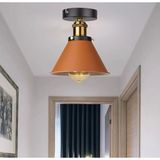 Rsylight Rys Retro Metal Tavan Plofyoner Turuncu Dekotatif Rustik Avize Çap:17 Cm