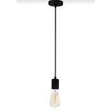 Rsylight Rys Retro Modern Tekli Siyah Metal Sarkıt Avize