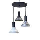 Rsylight Vina Retro Metal Dekoratif 3 Lü Modern Rustik Sarkıt Avize Çok Renkli