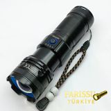 Rt-180 1000 Lümen Yüksek Işık Güçlü El Feneri | 50W Lazer Led & 6000Mah Dev Batarya