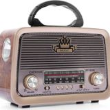 Rt-301 Bluetooth-Usb-Sd-Fm Şarjlı Nostaljik Radyo El Fenerli