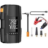 RT-602 18000 Mah 3100A 150W Çok Fonksiyonlu Taşınabilir Araç Akü Takviye Cihazı (Jump Starter) ve Dijital Hava Kompresörü – Powerbank & LED Fenerli Ac