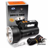 Rt-698A 50W 5000 Lümen Şarjlı El Feneri & Projektör | 2000M Uzun Menzil | Powerbank Özellikli