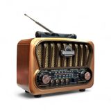 Rt-826 Güneş Panelli Nostalji Radyo,eskitme Görünüm Trend Nostaljik Radyo