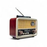 Rt-827m Nostaljik Ahşap Ceviz Görünüm Radyo,güneş Panelli Nostalji Radyo
