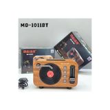 RTG MD1011 Ahşap Nostaljik Görünümlü Bluetoothlu USB-SD Card Girişli Radyo Hoparlör Müzik Kutusu