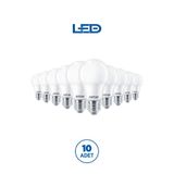 Rtl01113-10 Rother A60 Led Ampul 9W E27 810 Lümen 4000K Gün Işığı Enerji Tasarruflu Ampul 10 Adet