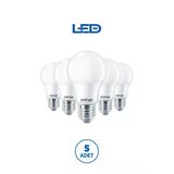 Rtl01115-5 Rother A60 Led Ampul 15W E27 1520 Lümen 4000K Gün Işığı Enerji Tasarruflu Ampul 5 Adet