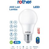 Rtl01125 Rother A60 Led Ampul 15W E27 1520 Lümen 3000K Sarı Işık - Enerji Tasarruflu Ampul