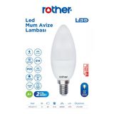 Rtl02111 Rother Led Mum Avize Ampul 6W E14 470 Lümen 4000K Gün Işığı - Enerji Tasarruflu Ampul