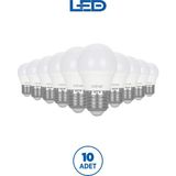 Rtl09121-10 Rother G45 Led Ampul 6W E27 470 Lümen 3000K Sarı Işık Enerji Tasarruflu Ampul 10 Adet