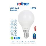 Rtl09221 Rother G45 Led Ampul 6W E14 470 Lümen 3000K Sarı Işık - Enerji Tasarruflu Ampul