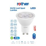 Rtl11103 Rother Gu10 Led Spot Ampul 8W 700 Lümen 6000K Beyaz Işık - Enerji Tasarruflu Ampul Vitrin