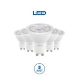 Rtl11121-5 Rother Gu10 Led Spot Ampul 6W 540 Lümen 3000K Sarı Işık Enerji Tasarruflu Ampul 5 Adet