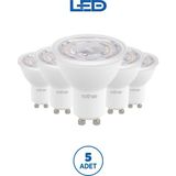 RTL11123-5 Rother GU10 LED Spot Ampul 8W 700 Lümen 3000K Sarı Işık Enerji Tasarruflu Ampul 5 Adet