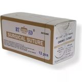 Rtmed - Chromic Catgut Kromik Katgüt Emilebilir Sutur Daire Ters Kesim 150Cm No:3 12 Adet (1 Paket)