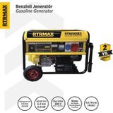 Rtr6500e3 Benzinli Jeneratör (Trifaze) 6.8 Kva / 5.5 Kw 380 V İpli / Marşlı (Akülü)