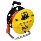 Rtrmax Makaralı Uzatma Kablosu Açık Tip 30 Metre 3X2,5 Mm Rem32530