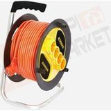 Rtrmax Rem31535 4'Lü 35 M Makaralı Uzatma Kablosu