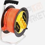 Rtrmax Rem31550 4'Lü 50 M Makaralı Uzatma Kablosu