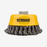 RTRMAX RH22110 100 mm Burgulu Çanak Fırça