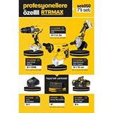 RTRMAX Rtrmax Set050 : Rtx2095b Kömürsüz Akülü Kirici Delici+rtx2055b Kömürsüz Akülü Avuç Taşmama+rtx1820 Akülü Darbeli Matkap