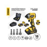 Rtrmax RTX3050 Şarjlı Torklu Vidalama Kömürsüz 230Nm 2x4 Ah Plus Çift Akü Hızlı Şarj X-Lion