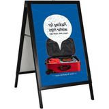 RTS Reklam 25 mm Çift Taraflı Kaldırım Panosu Gönye Köşe Siyah A1 Ölçülerinde - SİYAH - (A1-594x841mm)