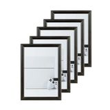 RTS Reklam 25mm Gönye Köşe Alüminyum Çerçeve 5Lİ PAKET (SİYAH, (A4-210x297mm))