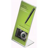 RTS Reklam L Tipi Masaüstü Pleksi Föylük Broşürlük Fiyatlık Dikey 5Lİ PAKET - Akrilik Şeffaf - (A6-105x148mm)
