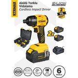 RTS5020 Şarjlı Torklu Vidalama Makinası Kömürsüz 200 Nm 2x4 Ah 20V Çift Akü S-Lion - Akü Dahil