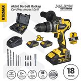 Rtx3010 Şarjlı Darbeli Matkap Kömürsüz 70 Nm 2X4 Ah Plus Çift Akü X-Lion - Akü Dahil