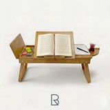 RU-Bİ Laptop Sehpası Kitap Standı - Çalışma Masası - Çizim Masası - Yemek Sehpası - Rahle -Laptop Standı - dikdörtgen - Camel