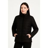 Ru Collective Bomber Mont Ceket – Su Itici Kumaş, Kapitone Astarlı, Fermuarlı, Kışlık - Siyah - 2XL