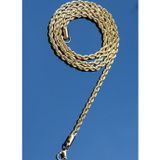 Rua Jewelry Çelik Burgu Halat Zincir Kolye 4 Mm Altın Renk | Kararmaz , Unisex , 2 Yıl Garantili