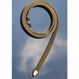 Rua Jewelry Çelik Italyan Tel Örme Hasır Kolye 6 Mm Altın Renk | Kararmaz ,unisex ,2 Yıl Garantili