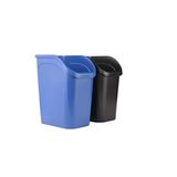 Rubbermaid Tezgah Altı Küçük Çöp Kovası, Geri Dönüşüm/Atık için 2'li Paket Mavi ve Siyah, 9,4 Galon, Mutfak/Banyo/Ofiste kullanım için Lavabo/Masa/Dolap altına sığar