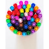 Rubenis 50'li Çift Uçlu Keçeli Fineliner Kalem 04MM-1MM Rbns F-1750 Farklı Renkler