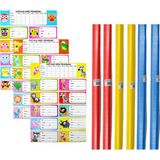 Rubenis Buzlu Rulo Defter Kabı 40X150 cm ve Okul Etiketi Seti
