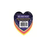 Rubenis Desenli Fosforlu Yapışkanlı Not Kağıdı Kalp Temalı 4 Renk Rps-114