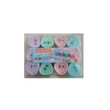 Rubenis Kalemtıraş Pastel 4 Renkli Oval Çift Açacaklı Rkt 23 12'li Paket Rubenis