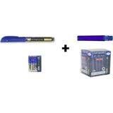 Rubenis Kartuşlu Tahta Kalemi Mavi 12'li (1 Paket) + Rubenis Tahta Kalemi Kartuşu Mavi 36'lı ( 1 Paket)