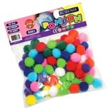 Rubenis Kırtasiye Rubenis Ponpon 10 Renk 20 mm Karışık 70’li - Renkli